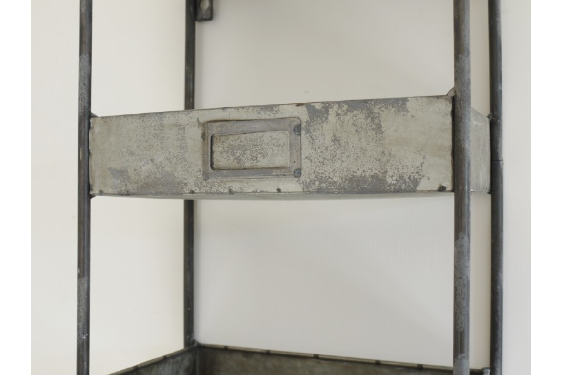 Vintage Industrial Metal Wall Shelves