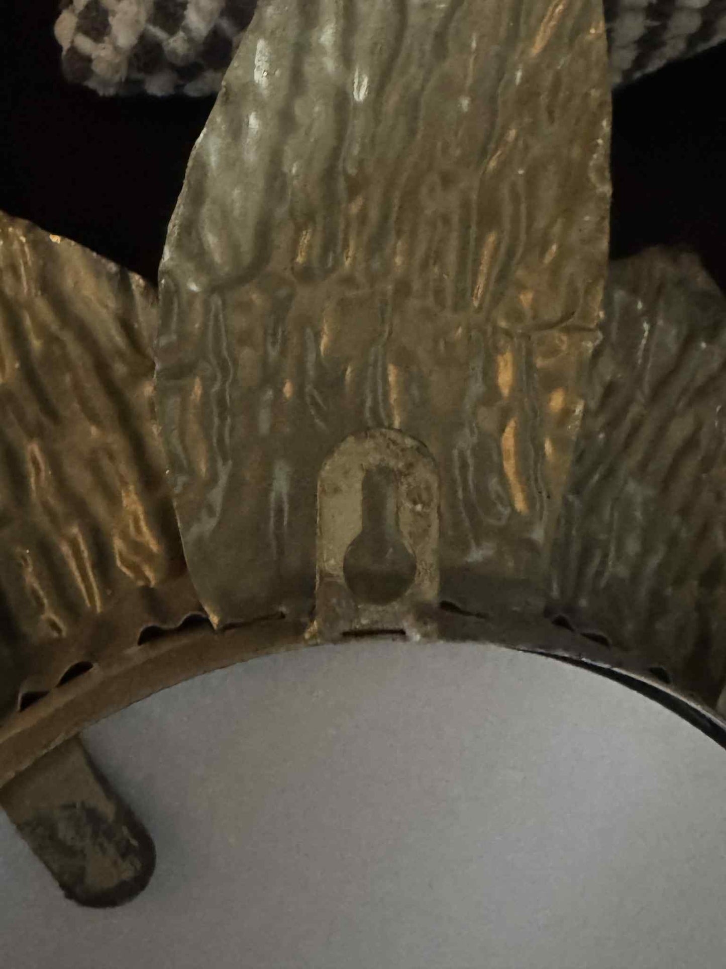 Gold Sunflower Mirror Antiqued Metal