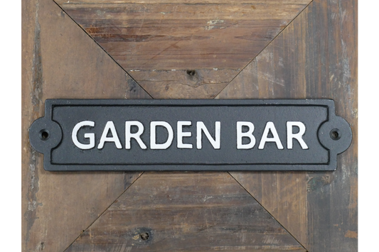 Garden Bar Metal Sign