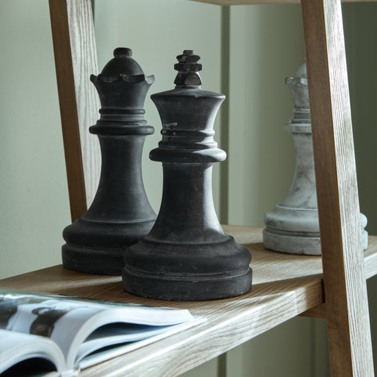 Grey King Chess Piece