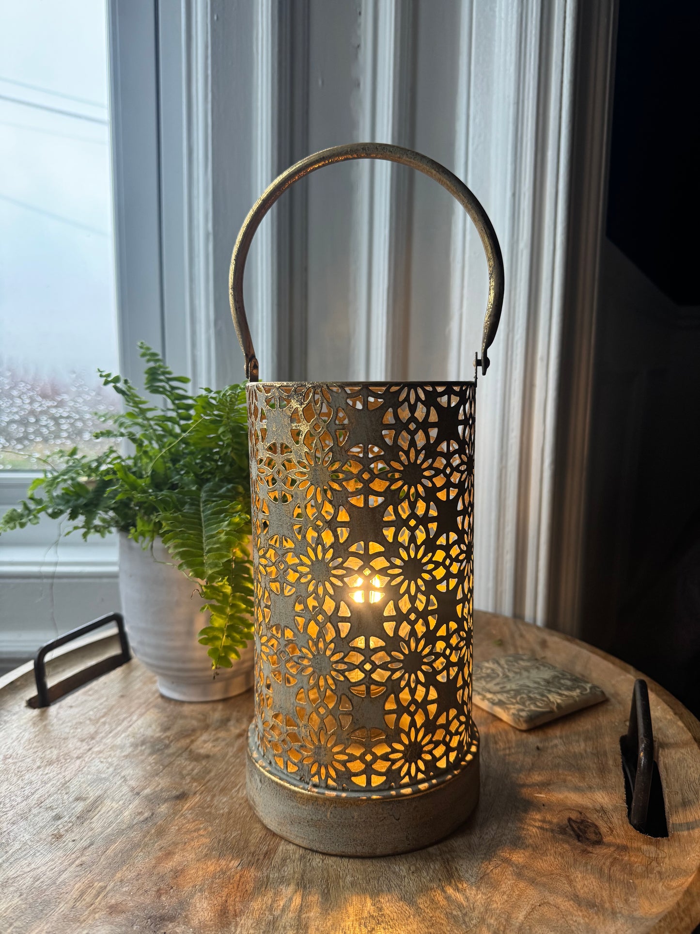 Moroccan Style Battery Operated Lamp Light