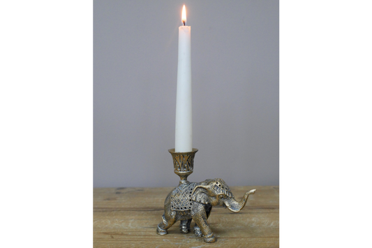 Elephant Metal Candle Holder for Taper Candle