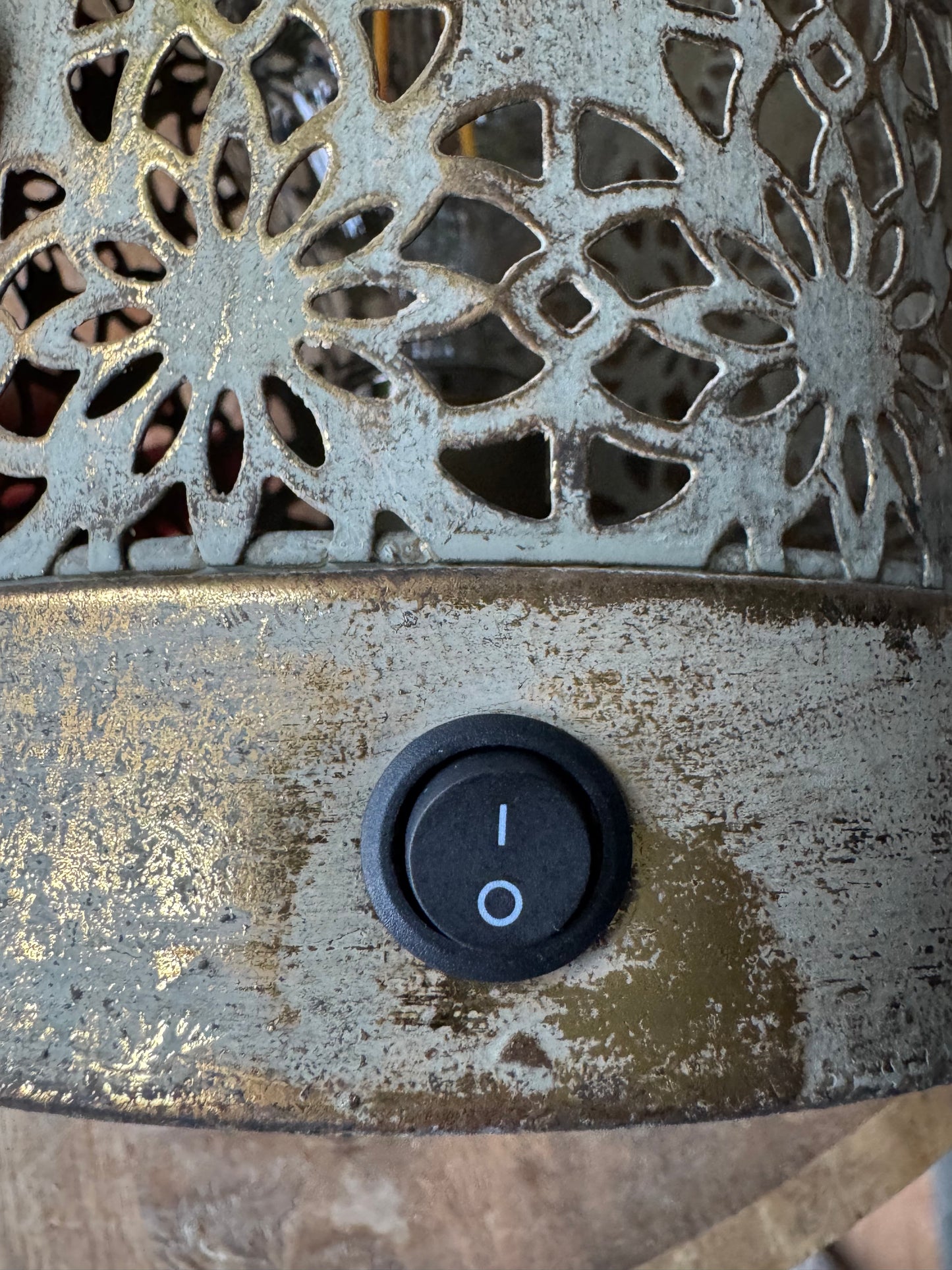 Moroccan Style Battery Operated Lamp Light