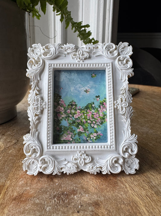 Original Gouache Mini Painting - Spring Blossom