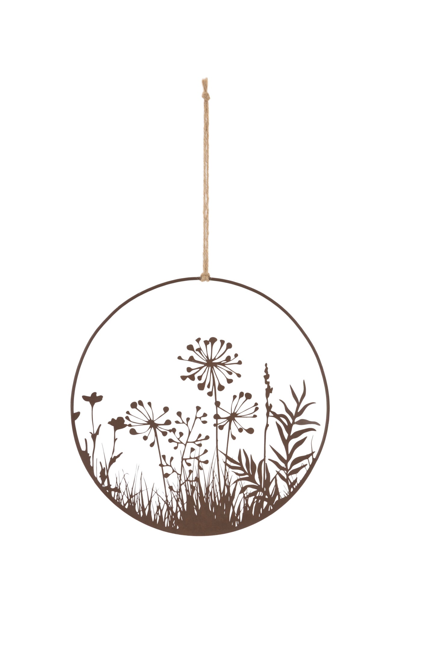 Wild Flower Allium Metal Hanging Plaque