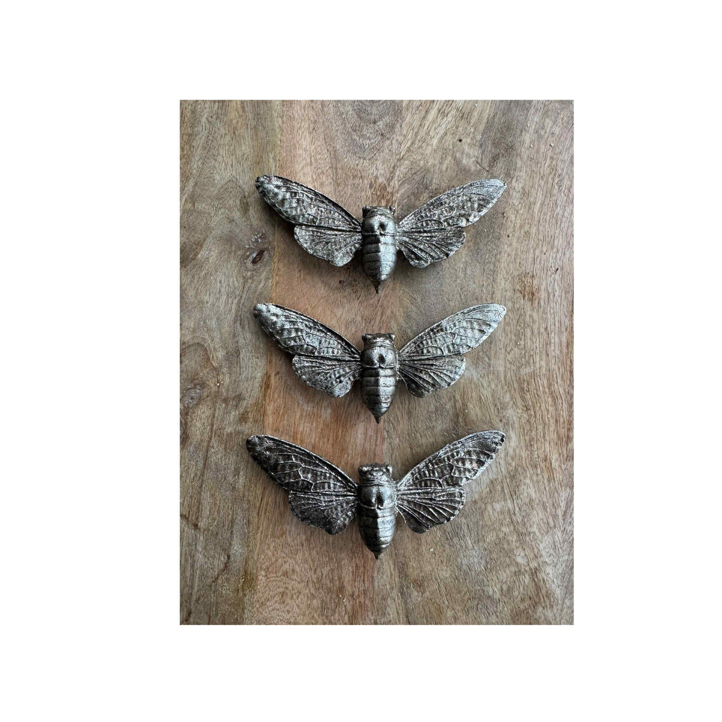 Silver Bumble Bee Wall Ornament