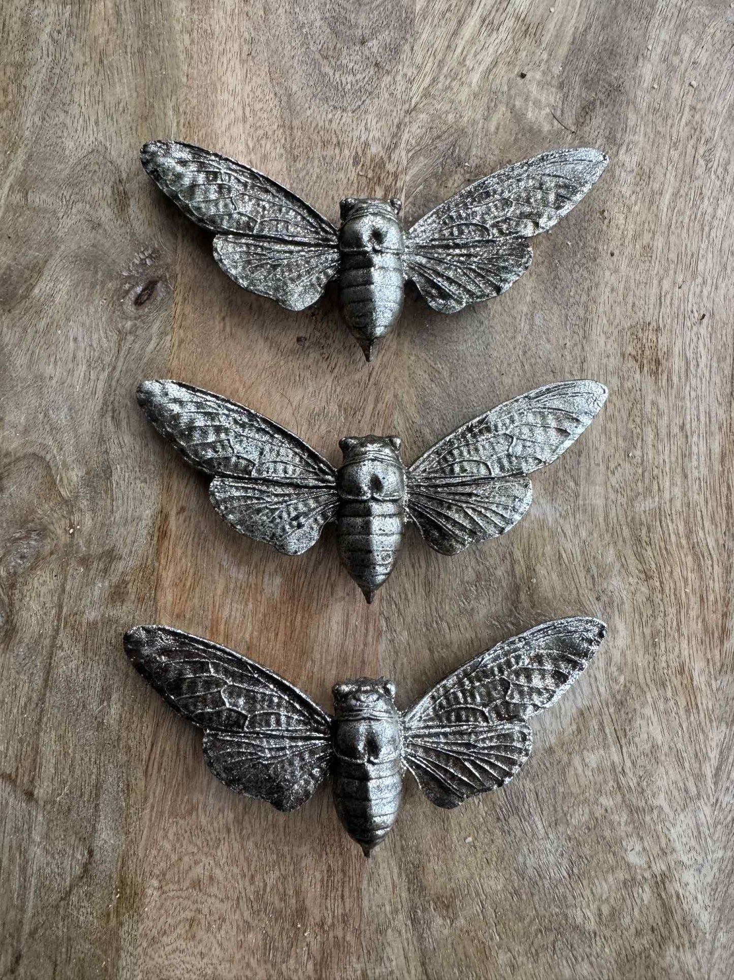 Silver Bumble Bee Wall Ornament