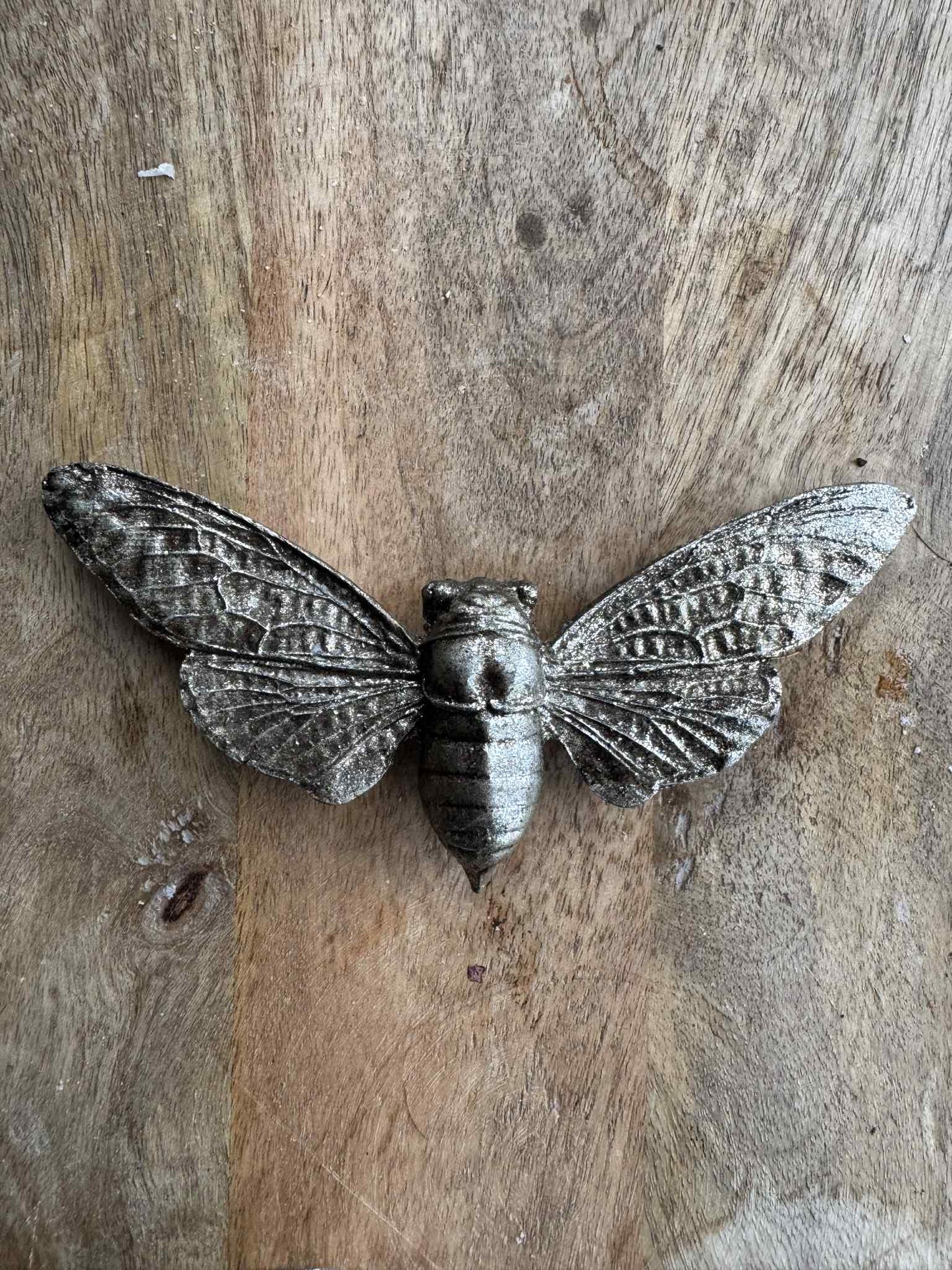 Silver Bumble Bee Wall Ornament